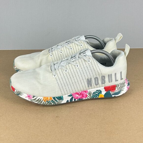 NoBull Matryx Floral Golf Shoes Mens 10.5 White Multicolor Low Top Lace Up - Picture 1 of 10